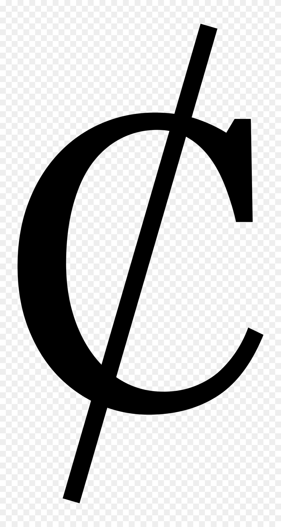 Cent Sign, Gray Free Png