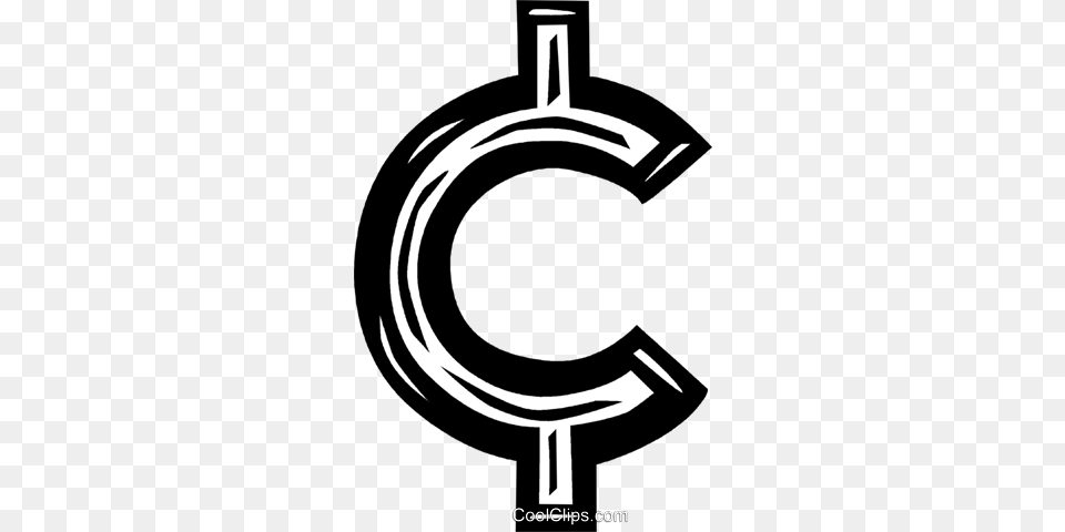 Cent Sign Royalty Vector Clip Art Illustration, Cross, Symbol Free Transparent Png