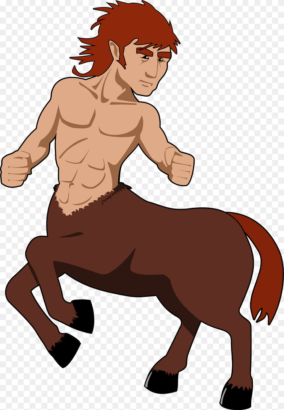 Centaur Light Skin Tone Red Hair Clipart, Baby, Person, Face, Head Free Transparent Png
