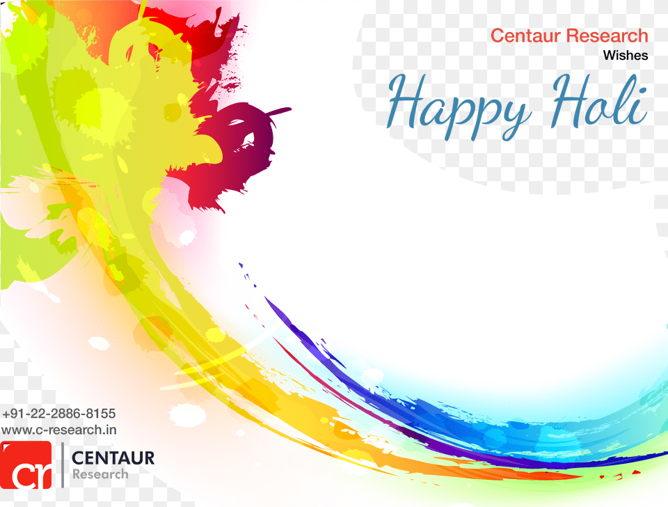 Centaur Research Wishes Happy Holi To All Its Clients Fundo Para Carto De Pintor, Art, Floral Design, Graphics, Pattern Free Transparent Png