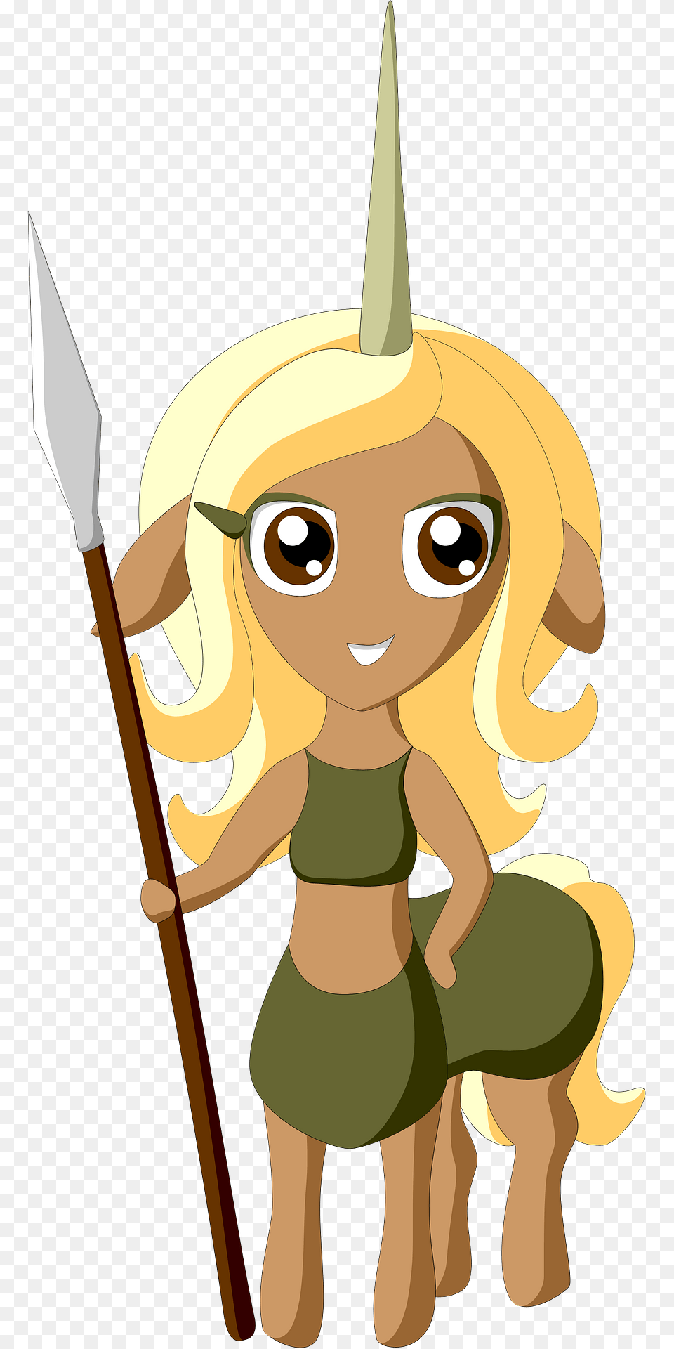 Centaur Warrior Clipart, Spear, Weapon, Baby, Elf Free Transparent Png