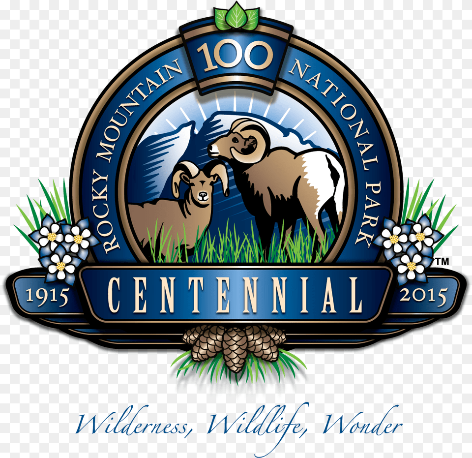 Centennial Logo Rocky Mountain National Park, Architecture, Building, Factory Png Image