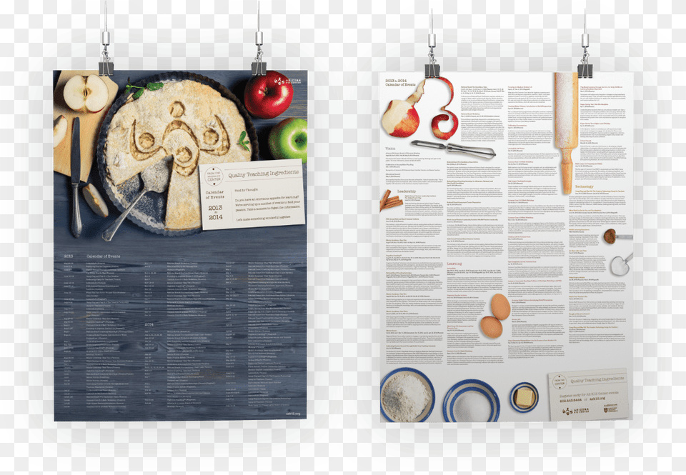 Center Calendar And Poster Design Graphic Design, Cutlery, Apple, Food, Fruit Free Png Download