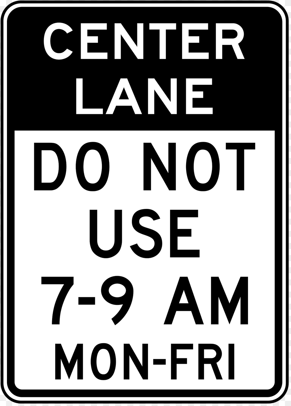 Center Lane Control Time Clipart, Sign, Symbol, Road Sign, Bus Stop Free Png Download