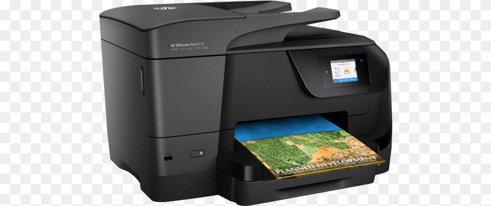 Center Left Rear Right Hp 8710 Inkjet Multifunction Printer, Computer Hardware, Electronics, Hardware, Machine Free Png