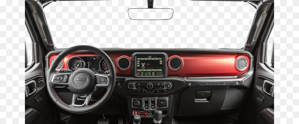 Centered Wide Dash Shot 2019 Jeep Wrangler Unlimited Rubicon Hellayella For, Car, Transportation, Vehicle Free Transparent Png