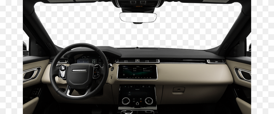 Centered Wide Dash Shot Range Rover Velar Acorn Interior, Car, Transportation, Vehicle Png Image