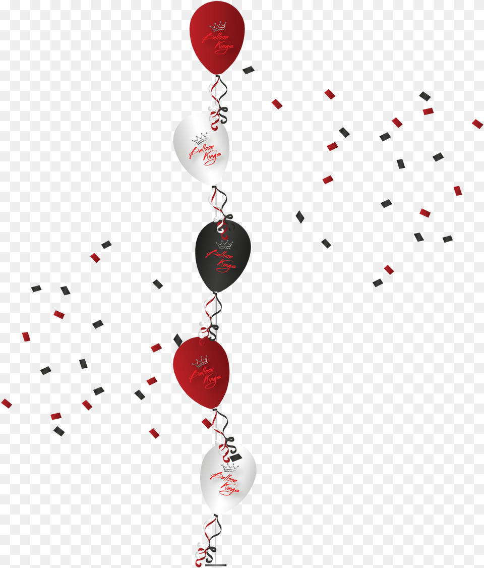 Centerpiece Of 5 Balloons Earrings, Balloon, Paper Png Image