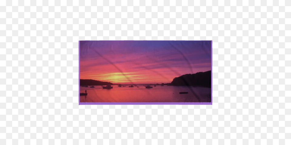 Centerport Sunset Towel Long Island Ny Towels, Sunrise, Sky, Nature, Outdoors Free Png