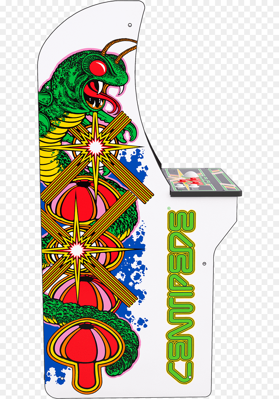 Centipede Arcade Cabinetclass Lazyload Lazyload Centipede Side Art, Arcade Game Machine, Game, Adult, Bride Png