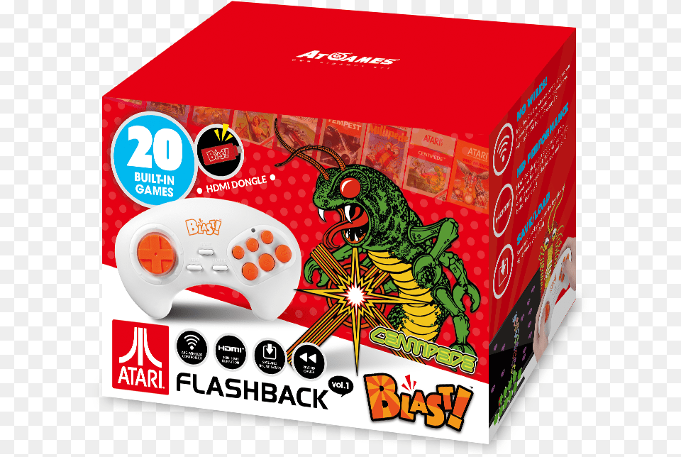 Centipede Retro Gaming Black Flashback Blast, Electronics Free Transparent Png