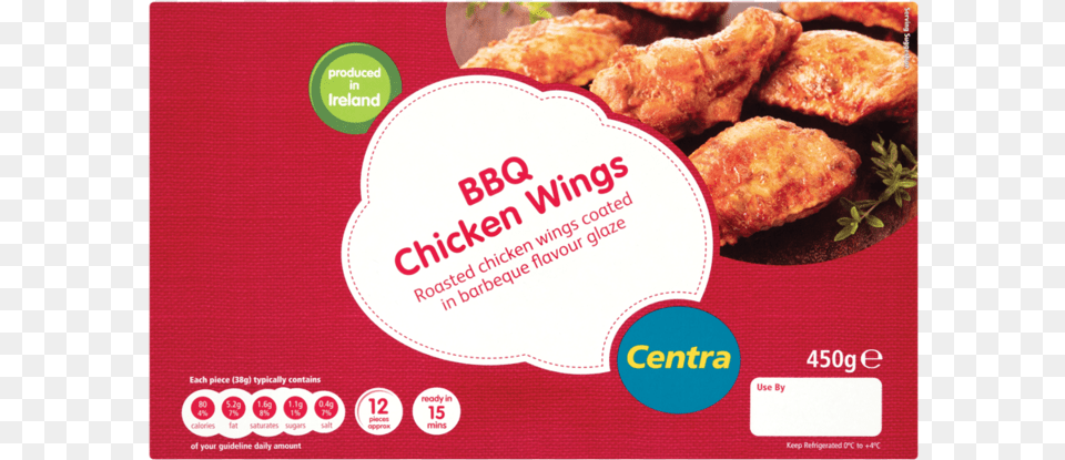 Centra Bbq Chicken Wings 450g Centra, Advertisement, Food, Fried Chicken, Poster Png