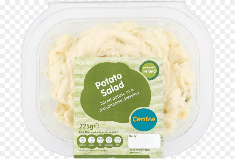 Centra Potato Salad 225g Connecticut, Food, Mashed Potato, Plate Png