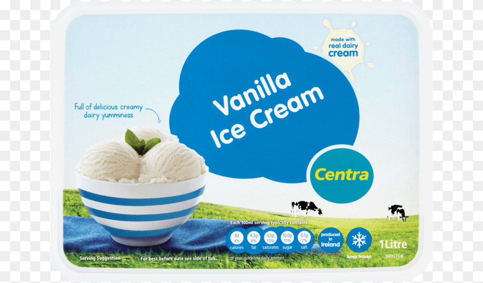 Centra Vanilla Ice Cream, Food, Ice Cream, Dessert, Frozen Yogurt Free Png