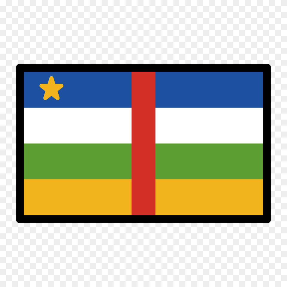 Central African Republic Flag Emoji Clipart, Computer Hardware, Electronics, Hardware, Screen Png Image