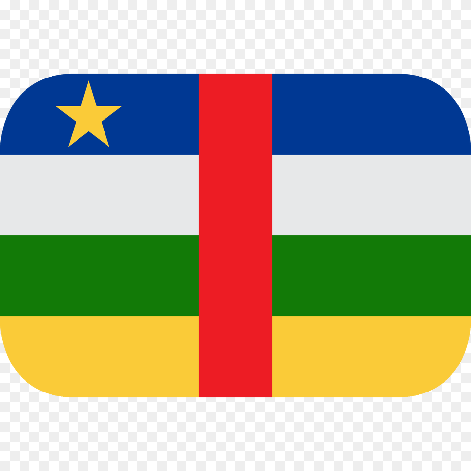 Central African Republic Flag Emoji Clipart, Cross, Symbol, Logo Png Image