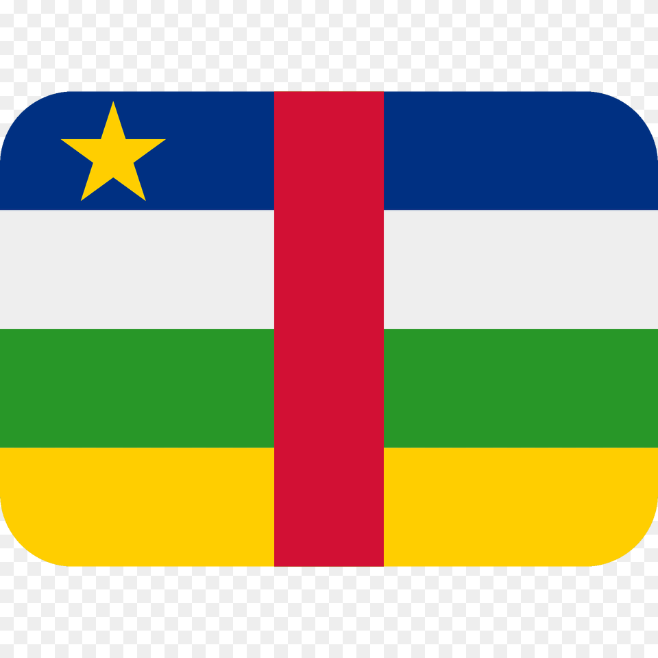 Central African Republic Flag Emoji Clipart, Cross, Symbol Free Transparent Png