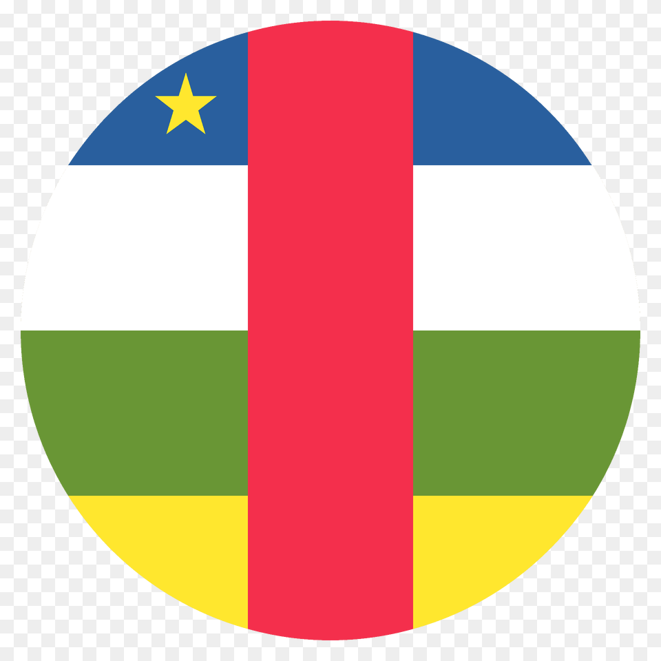Central African Republic Flag Emoji Clipart, Logo, Disk Png