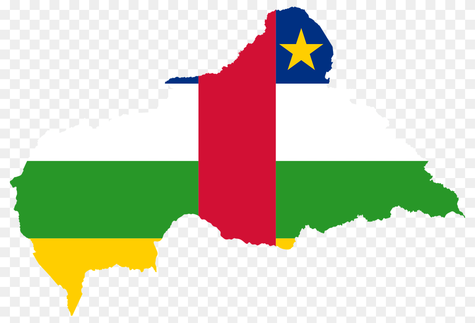 Central African Republic Flag Map Clipart, Dynamite, Weapon Free Transparent Png