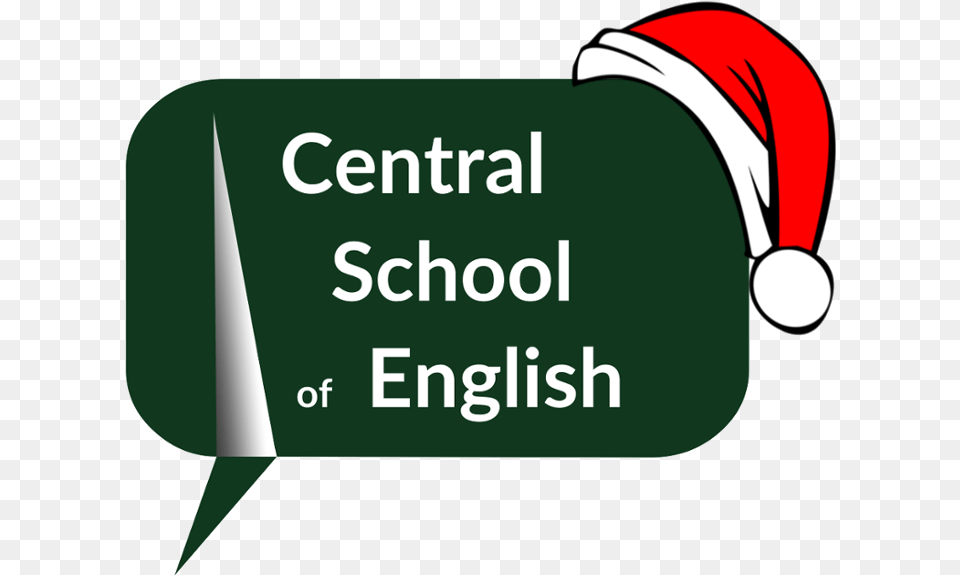 Central English School Dublin Christmas Logo Large Spoken English Book Pdf, Cushion, Home Decor, Text Free Transparent Png