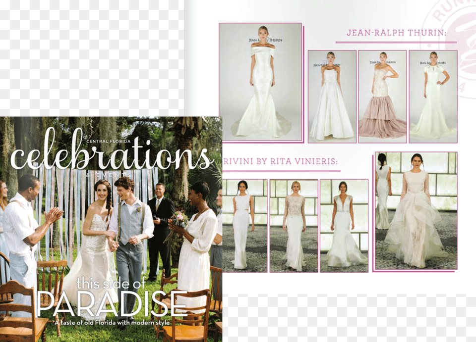 Central Florida Celebrations Magazine, Wedding Gown, Wedding, Clothing, Dress Free Png
