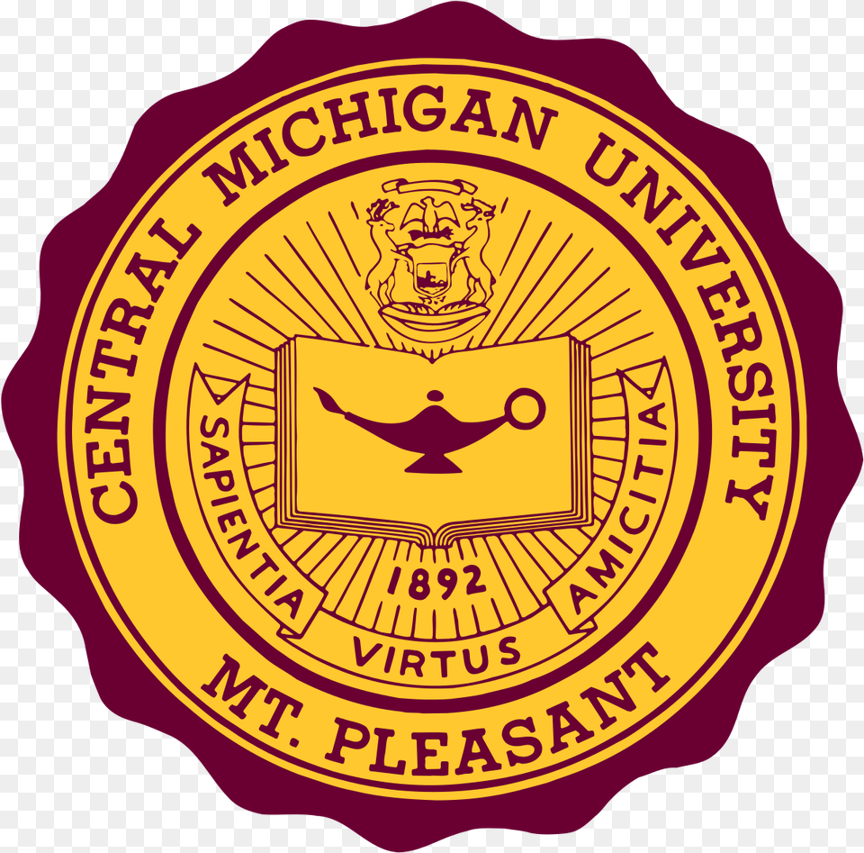 Central Michigan University Seal, Badge, Logo, Symbol, Emblem Free Transparent Png