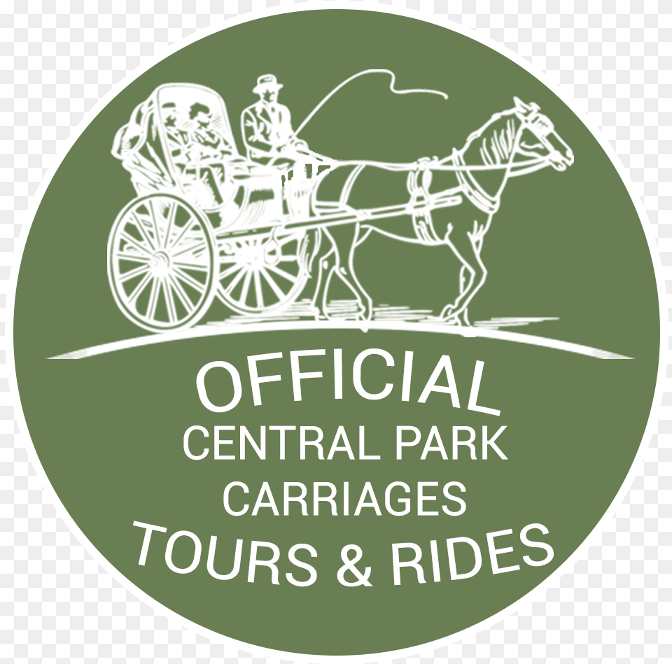 Central Park Horse Carriage Sign New York, Adult, Person, Man, Wheel Free Png Download