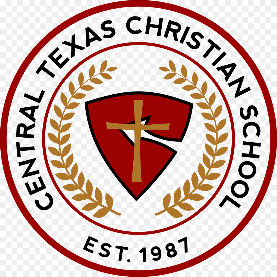 Central Texas Christian School V3 Red No Central Texas Christian School, Emblem, Symbol, Logo, Dynamite Free Transparent Png
