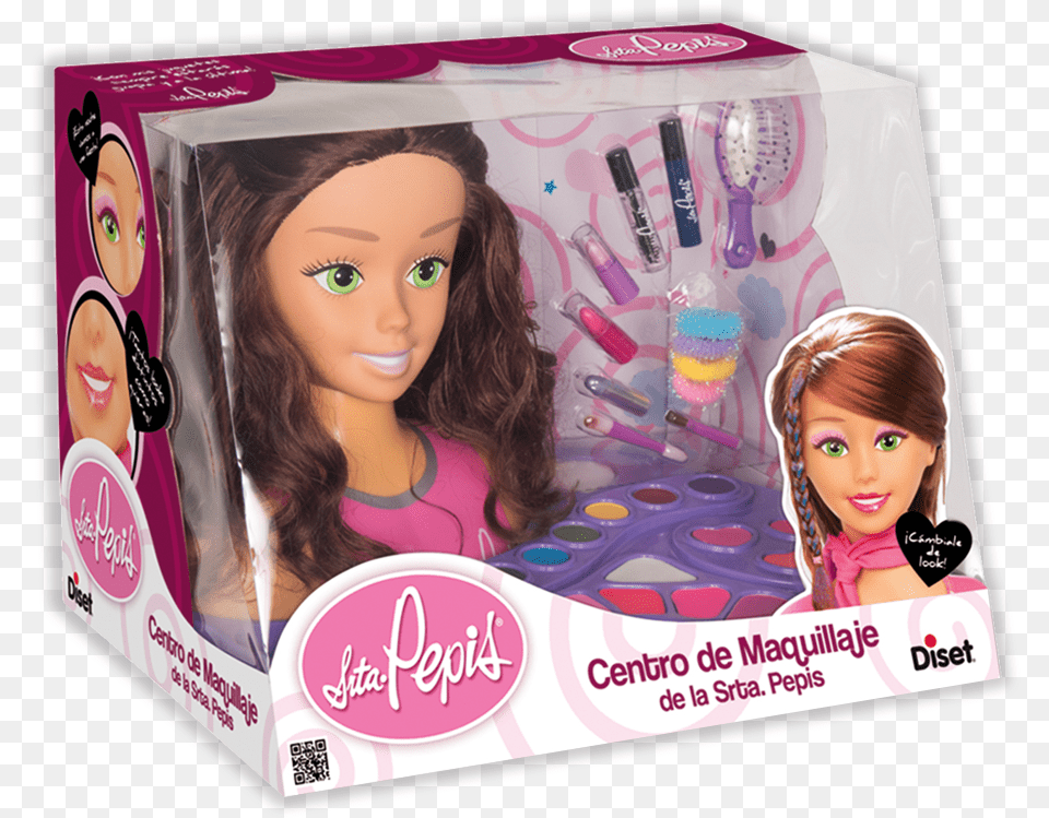 Centro De Maquillaje De La Pepis, Figurine, Barbie, Doll, Toy Free Png Download