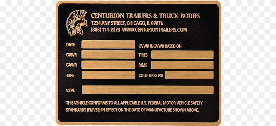 Centurion Trailers Amp Truck Bodies Document, Text, Plaque, Mailbox Png