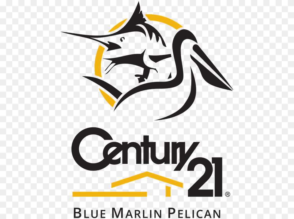 Century 21 Blue Marlin Pelican, Advertisement, Poster, Logo Png Image