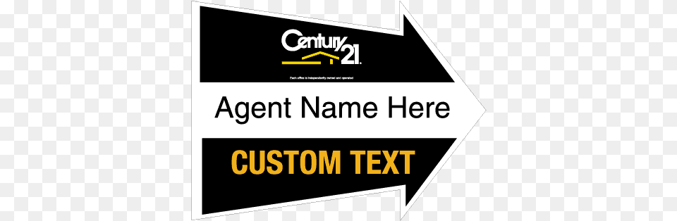 Century 21 Directional Arrow Sign 510px Century, Scoreboard, Advertisement, Poster, Logo Free Transparent Png