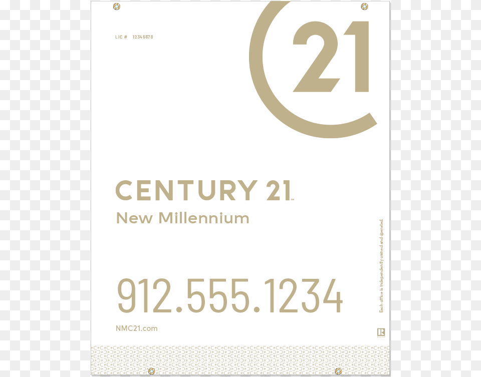 Century 21 Hanging Sign Panels 30x24ho Des2w Century21 For Sale Signs, Page, Text, Advertisement, Poster Free Transparent Png