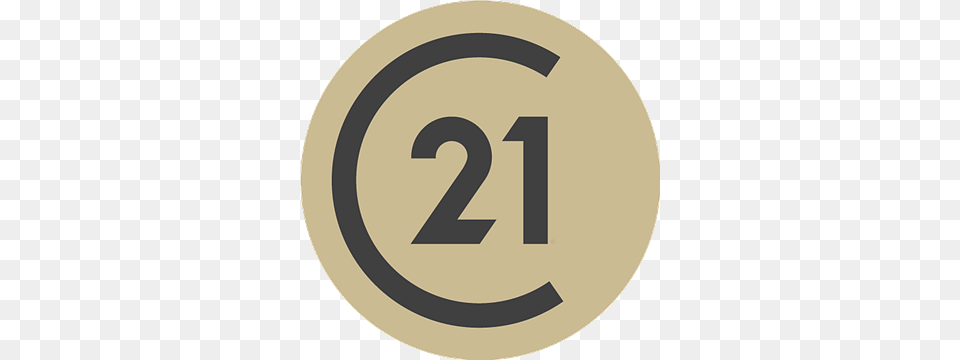 Century 21 Round Logo, Number, Symbol, Text, Disk Png Image