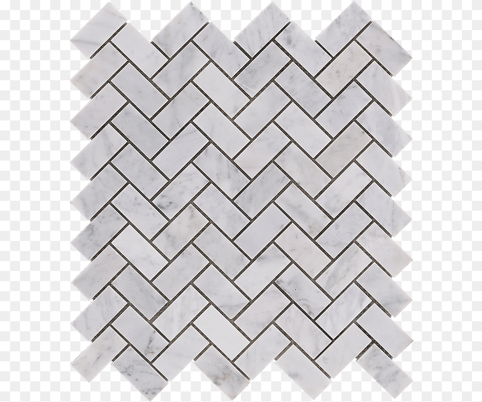 Centurymosaic 1 Inch By 2 Inch Herringbone Marble Mosaic Mosaic, Pattern, Floor, Tile, Architecture Free Png Download