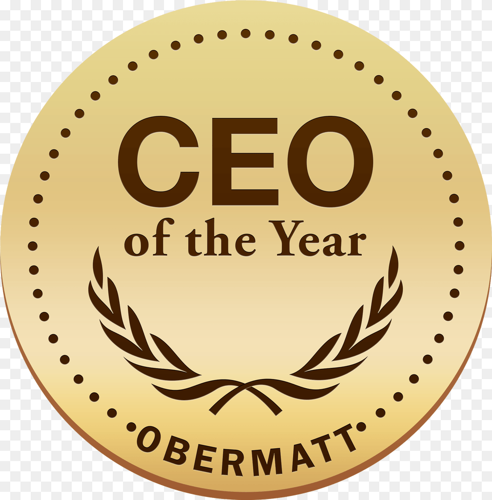 Ceo Ranking Obermatt, Logo, Symbol, Gold, Disk Free Transparent Png