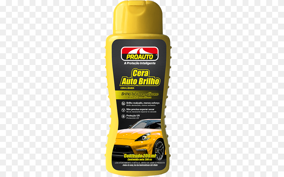 Cera Liquida Automotiva Auto Brilho Proauto Cera Liquida Para Carro, Bottle, Machine, Wheel Free Png Download