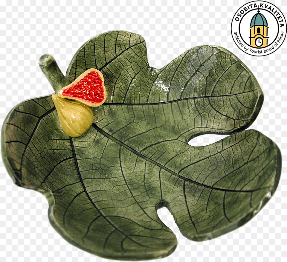 Ceramic Bowl In The Shape Of A Fig Leaf Turkey, Produce, Plant, Food, Fruit Free Png