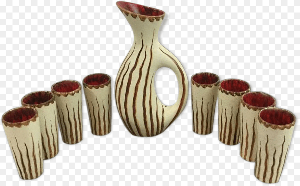 Ceramic Lemonade Service Bruno Dose Vase, Jar, Pottery, Cup, Art Free Png