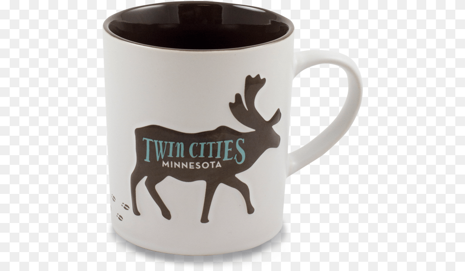 Ceramic Mug Caribou Hoof Print Twin Cities16oz Caribou Coffee Mug, Cup, Beverage, Coffee Cup Free Png Download