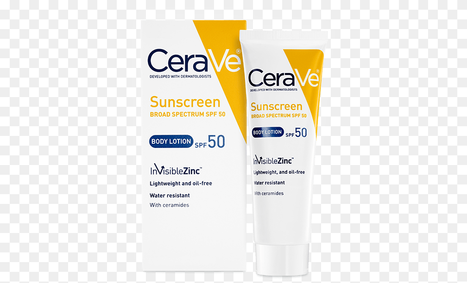 Cerave Sunscreen Body Lotion Spf Cerave Spf 50 Sunscreen Body Lotion, Bottle, Cosmetics Free Transparent Png