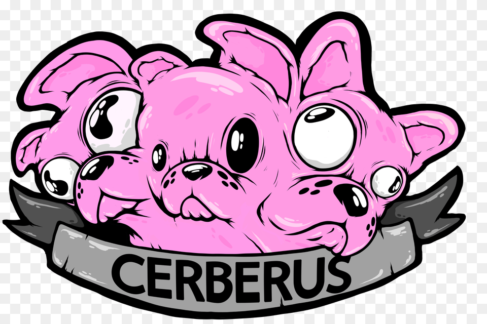 Cerberus, Purple, Sticker, Book, Comics Png Image