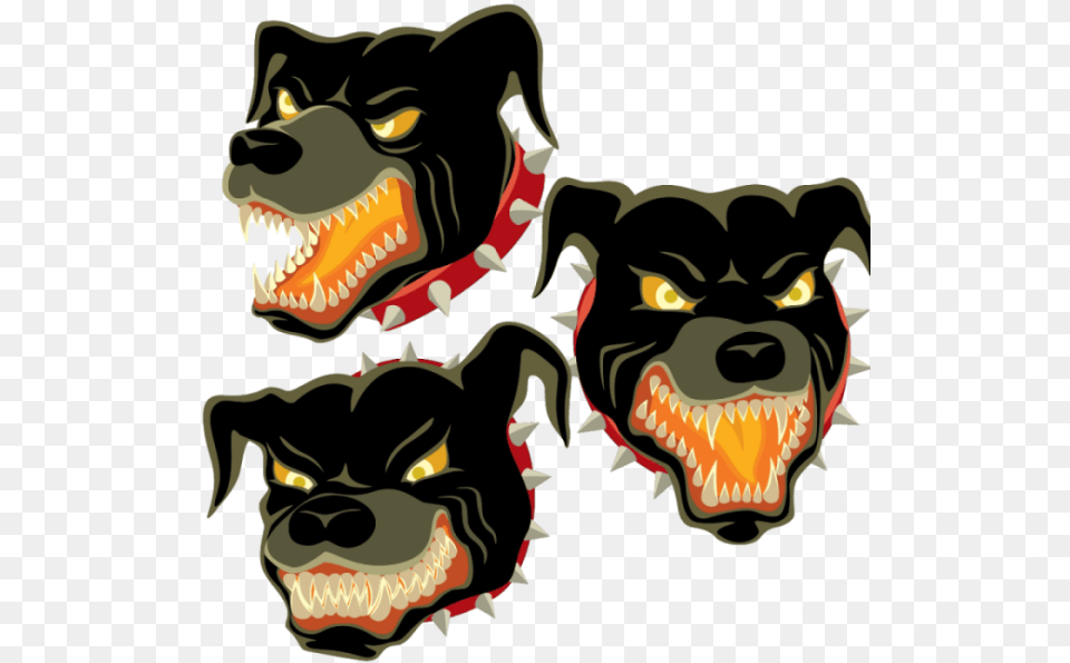 Cerberus Cartoon Clipart Rottweiler Clipart Angry, Animal, Dinosaur, Reptile Png