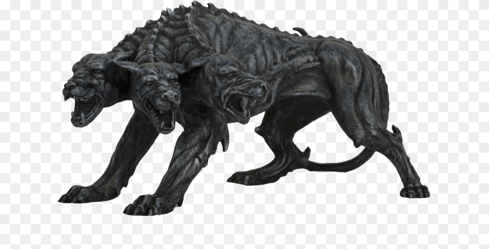 Cerberus The Three Headed Dog Statue, Accessories, Ornament, Art, Mammal Free Png