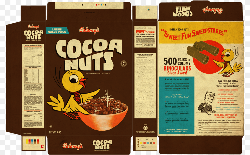 Cereal Box 01, Advertisement, Poster, Person, Animal Free Png Download