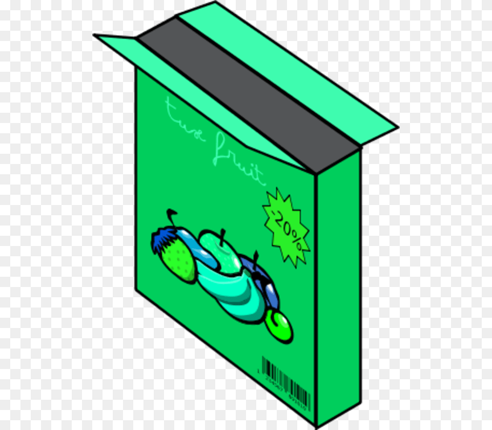 Cereal Box, Green, Cardboard, Carton Png Image