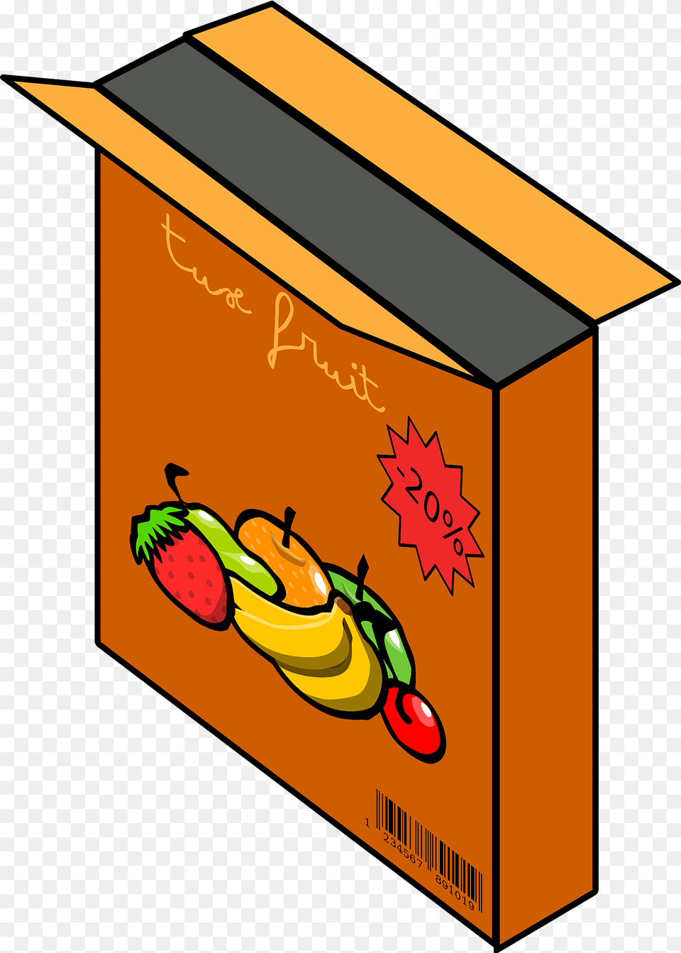 Cereal Box Clipart, Cardboard, Carton, Mailbox, Food Png