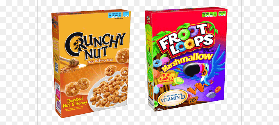 Cereal Box Froot Loops Cereal With Fruity Shaped Marshmallows, Food, Snack, Bowl Png