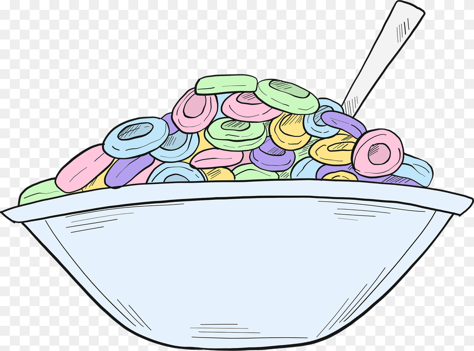 Cereal Clipart, Bowl, Cream, Dessert, Food Png Image