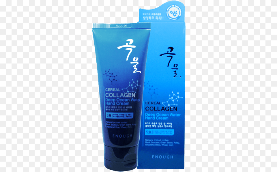 Cereal Collagen Deep Ocean Water Hand Cream Enough Lotion, Bottle, Cosmetics, Sunscreen, Can Free Png Download